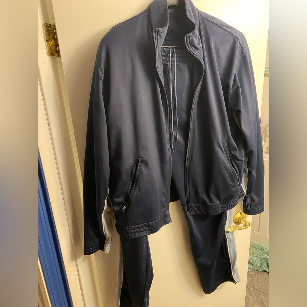 Denver Hayes Men's Navy Track Jacket and Pants
